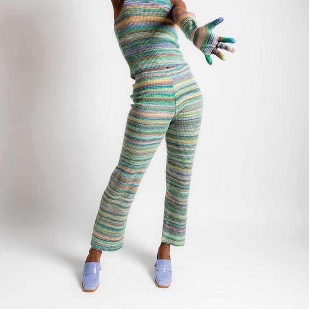 Paloma Wool Striped Knit Wide-Leg Pants
